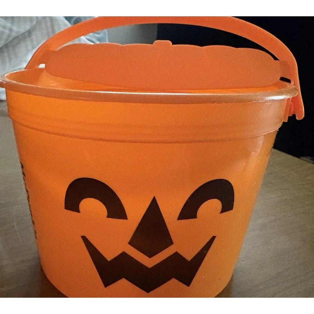 Halloween Buckets VTG General Foam Black & 2 2020's McDonald's Boo Buckets